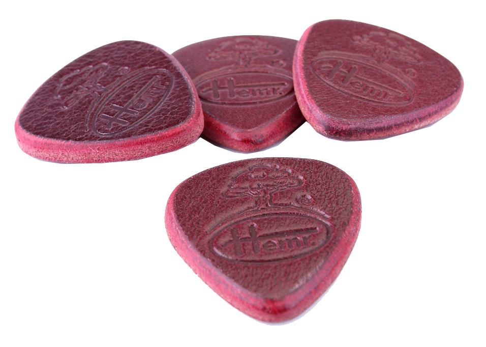 Kožené trsátko 4 Ks RUBÍŇÁK 4 mm 